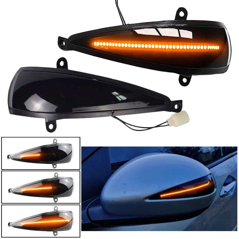 2Pcs LED Dynamic Turn Signal Rearview Side Mirror Lamp For Honda Civic 2005-2012 Hatchback 3 door/5 door Type-S Type-R Car Parts
