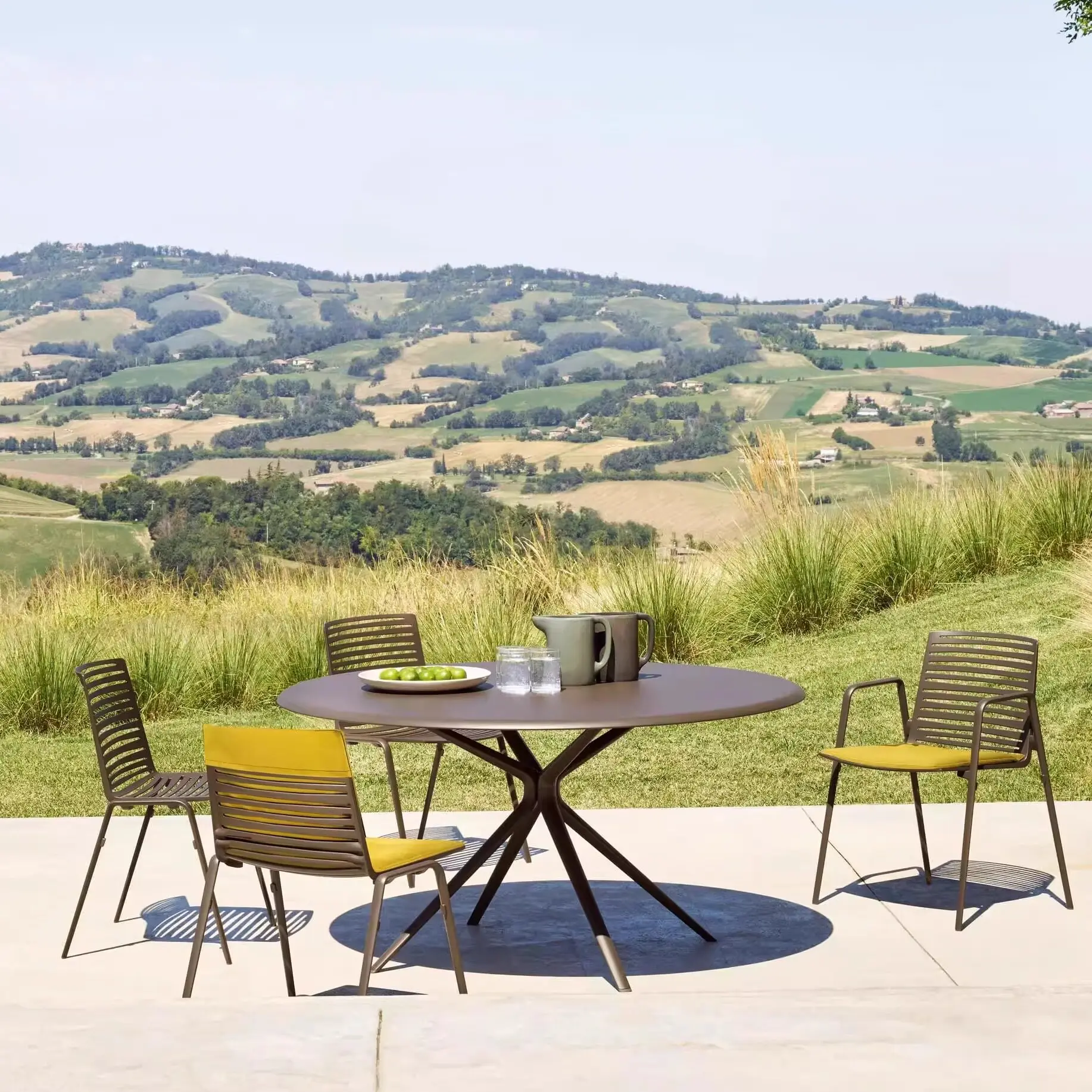 ht-Outdoor Table and Chair Set for Courtyard Garden Balcony Terrace Homestay Milk Tea Bakery Cafe Catering Commercial Furniture