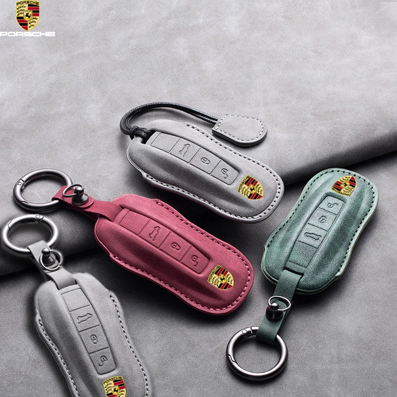 

Car Remote Key Cover Case Shell For Porsche Panamera Cayenne 971 911 9YA Macan Boxster 3 Buttons Keychain Protection Accessories