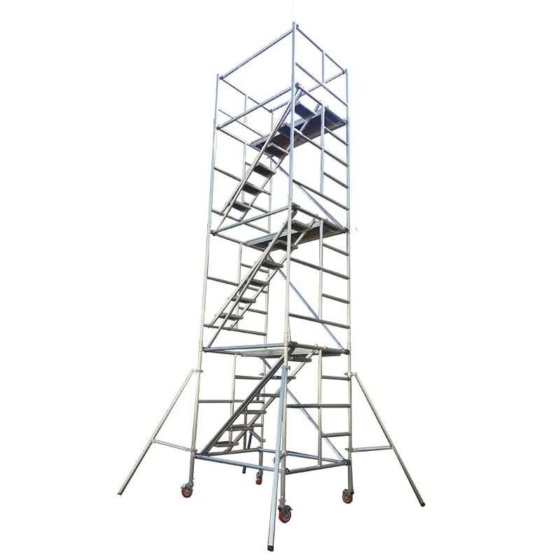 Hot Selling Aluminum Scaffolding for Construction Portable Scaffolding 6-12 Meter Aluminium Mobile Scaffolding
