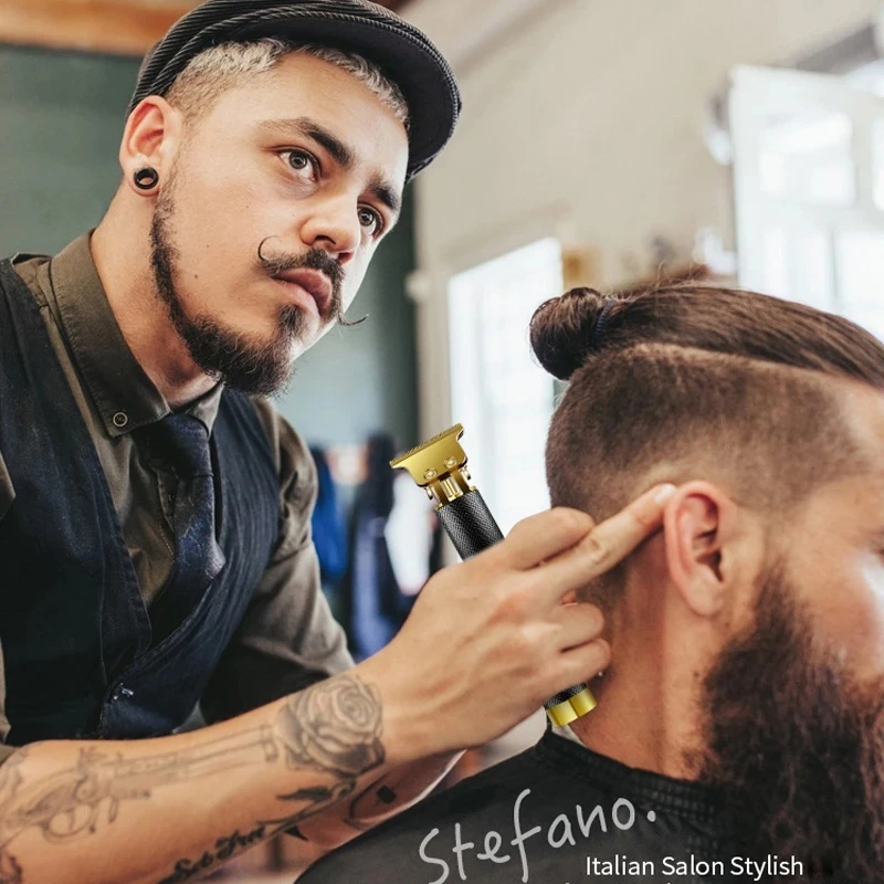 Cortadora de pelo profesional T9 de 0mm para hombre, maquinilla de afeitar eléctrica para Barba, Barbero, 2023