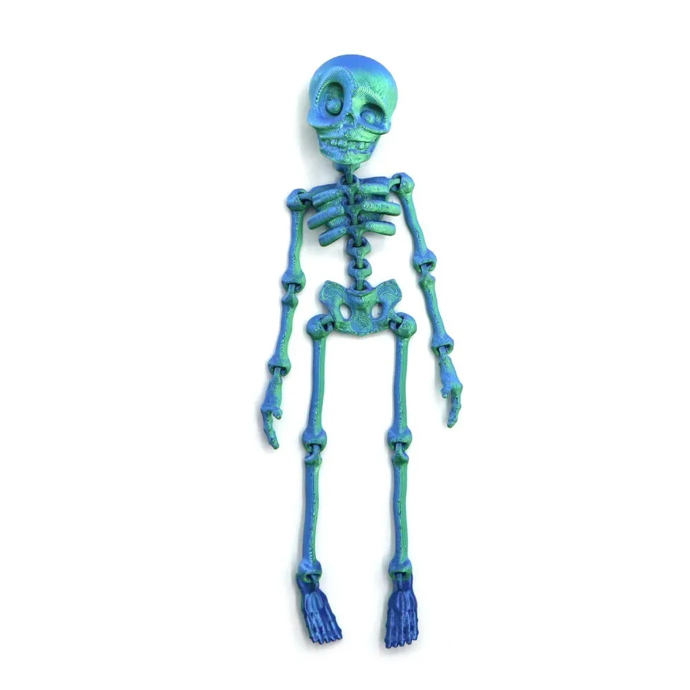 Beweegbare skeletrek koelkast sticker prachtige grappige schedel magnetische sticker decoratie persoonlijkheid Halloween ornamenten