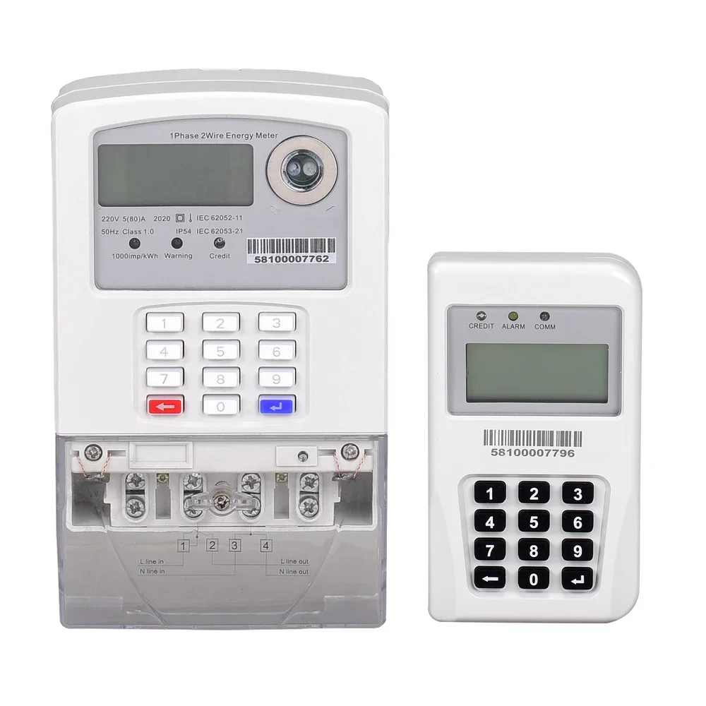 جديد ZTE-110-S BS سبليت نوع STS مرحلة واحدة اثنين سلك لوحة المفاتيح الذكية المدفوعة مسبقا متر الكهرباء الرقمية مقياس الطاقة الإلكترونية