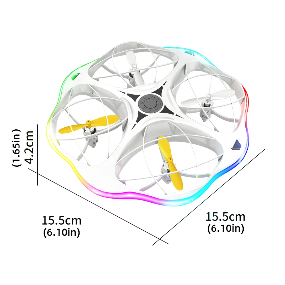 Mini Drone Rc UFO Toy with Led Light Gesture Control 2.4G Radio Controlled Plane Helicopter Dual Mode Airplanes Toys for Boys