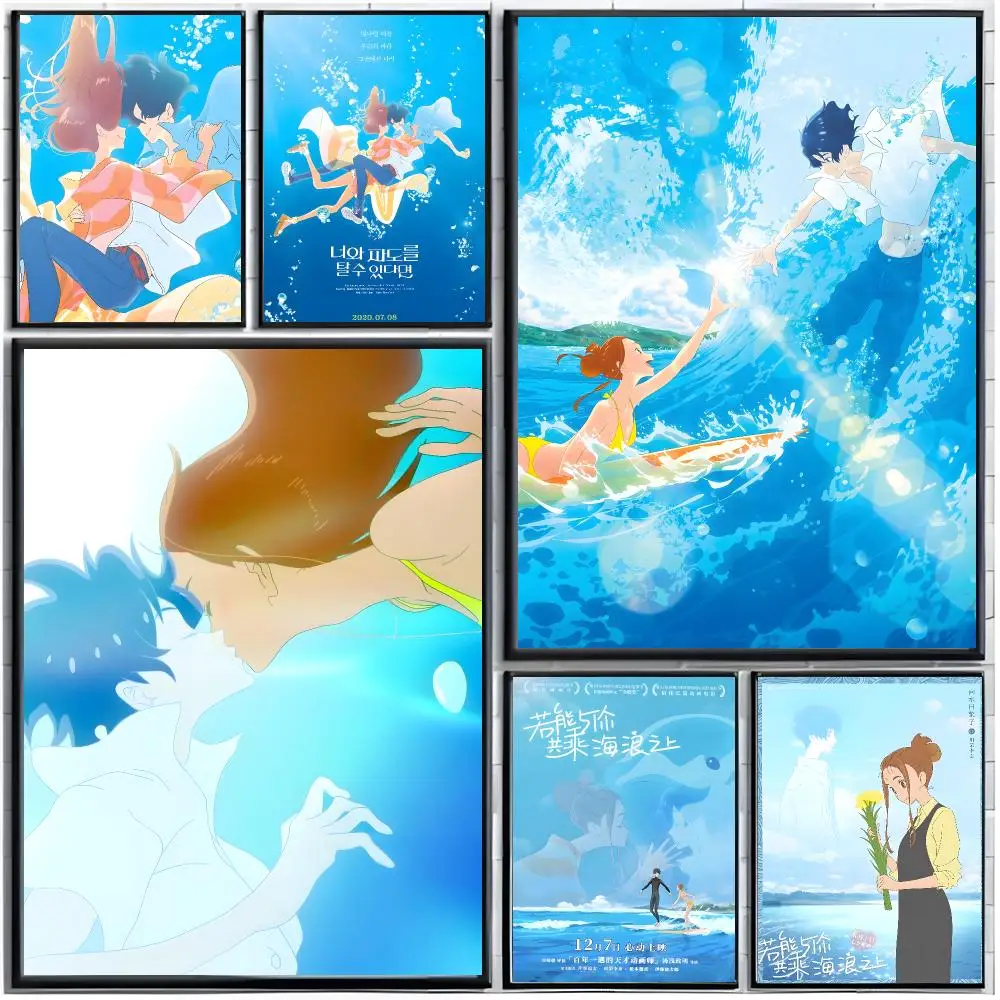 Heartfelt Anime r‑Ride Your Wave Poster Modern Wall Art Home Decor Living Room Decorative Print Unframed