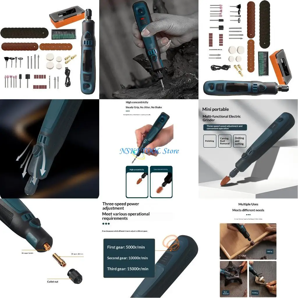 

L8RC Многоцелевой гравировальный инструмент Полировщик с регулируемой скоростью для энтузиастов рукоделия