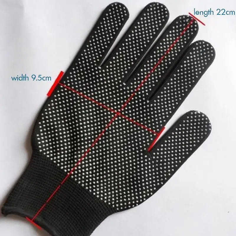 1Pair Work Gloves Non-slip Breathable Nylon Safety Protective Gloves with Dot Palm Coating for Garden, Warehouse Cycling