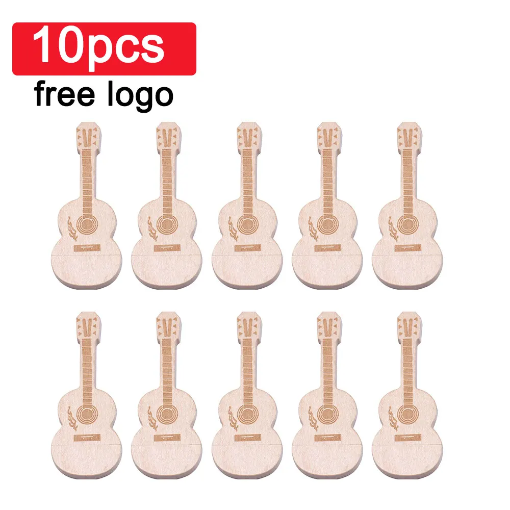 

10 шт./лот, USB-флешка в форме гитары с возможностью нанесения логотипа, деревянная коробка, флеш-накопитель, музыкальный USB-накопитель, креативный подарок, 64 ГБ, 128 ГБ