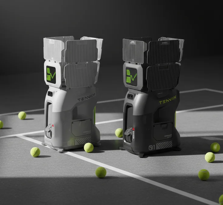 Tenniix Tennis Ball Machine Vision-Based AI Tennis Robot Training Portable Tennis Ball Launch Training Shooting Machine