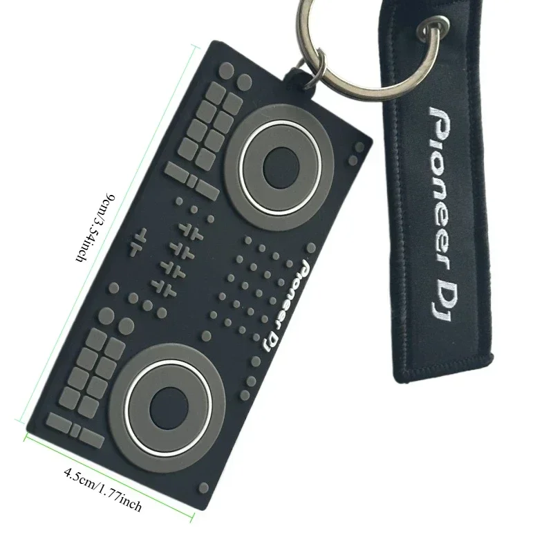 Pioneer DJ Controller Model Keychain,Pioneer All-in-one Disc Player Model,Keychain Black