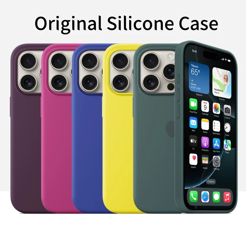 

Original Liquid Silicone Magsafe Case For iPhone16 15 Pro Case for iPhone 15 16 Pro Max 16Plus Magnetic Charging Protect Cover