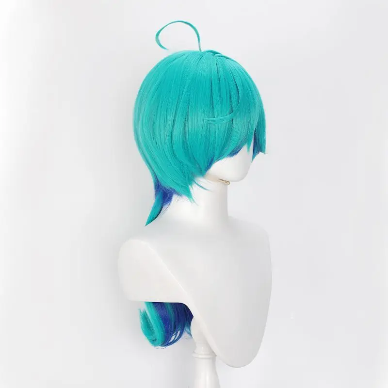 Anime Rock è una modestia della signora Tina Inase parrucca cosplay sfumatura blu 65 cm parrucche sintetiche lunghe per capelli donne festa di Halloween + berretto per parrucca