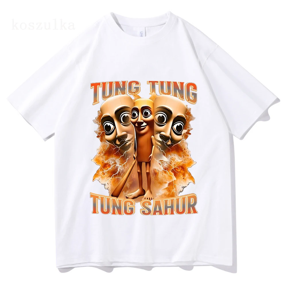 

Tung Tung Tung Sahur Funny Baseball Bat Meme T-shirt Men Clothing Fashion Humor Style T Shirts Unisex Summer O-Neck Tops T Shirt