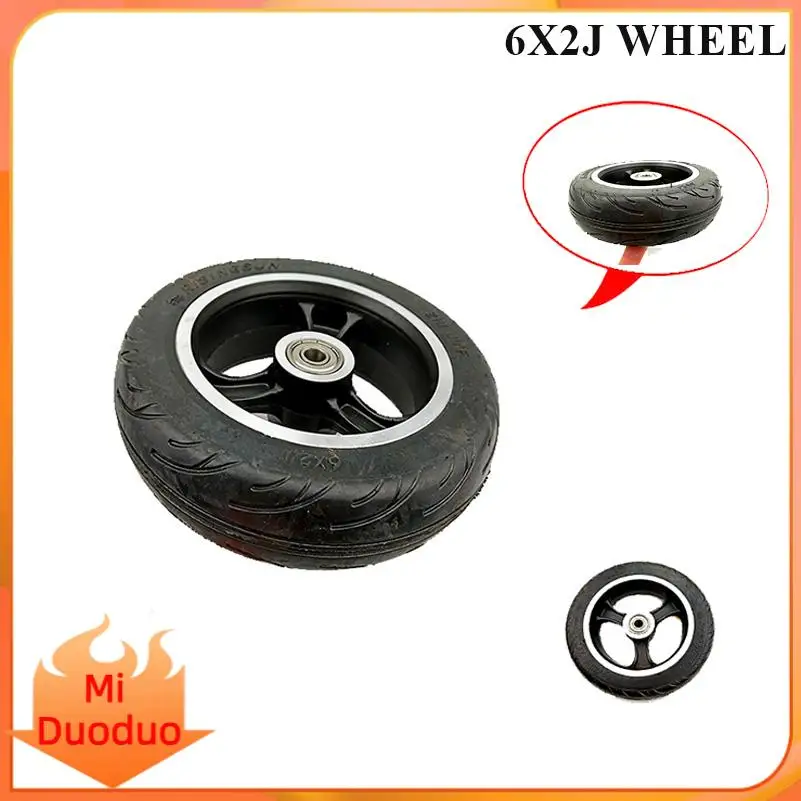 

High Quality 6X2 Solid Tires with Hub Set - 6 Inch Durable Tires Suitable for Scooters