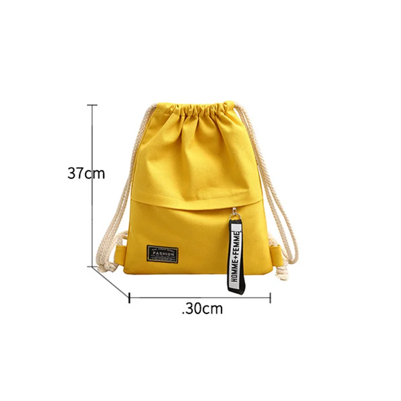 Women Backpack Sports Cloth Bunch Pocket Drawstring Rucksack Women\'s Folding Portable Shopping Bag Outdoor Travel Packs