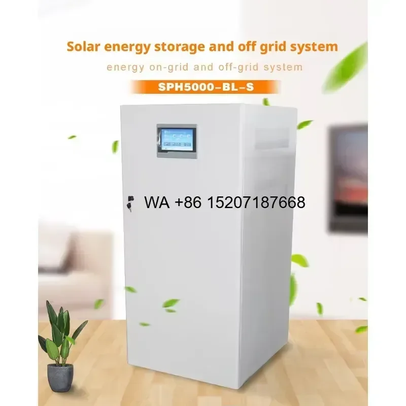 Wmwmnu for SINOSUN Hybrid Grid Solar Energy System 5-10KW Wall-Mounted LiFePO4 Battery IP55 Protection CAN Communication