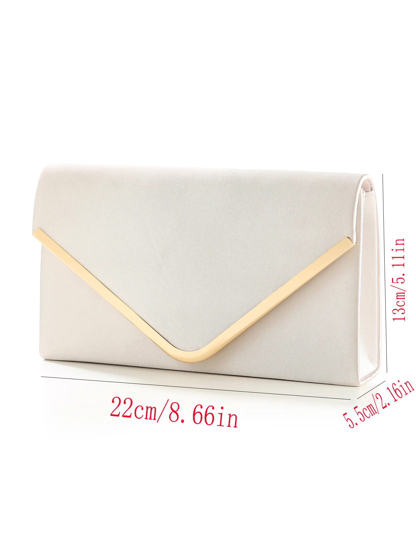 Stylish clutch bag Solid color dinner party bag Marriage Evening gown bag Celebrity organizer bag Metal chain shoulder bag