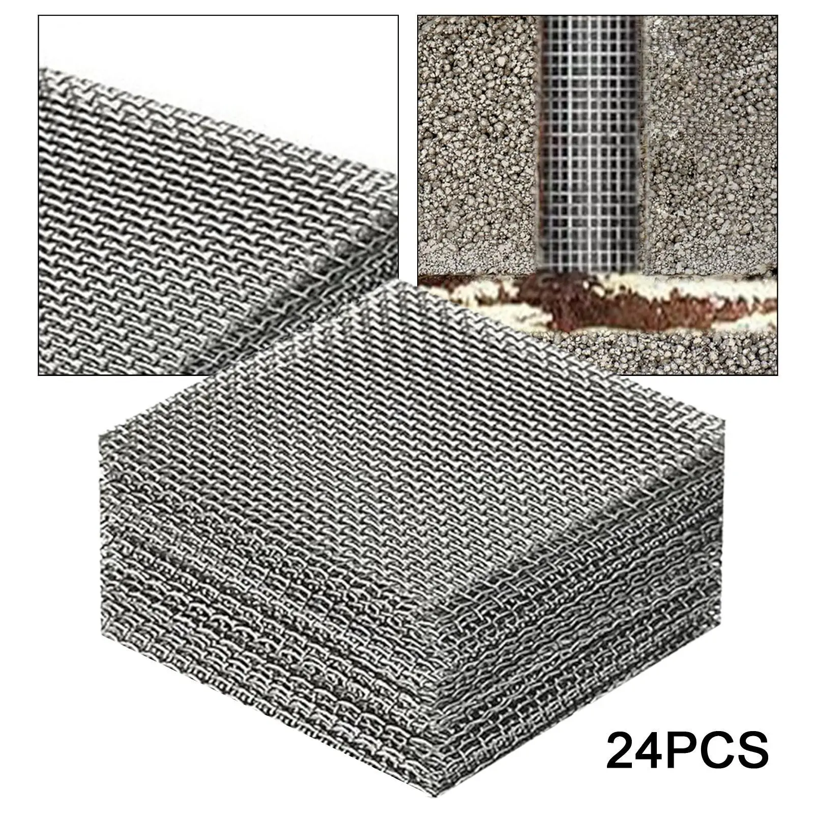 24x Weep Hole Covers Brick Weep Hole Inserts Mesh Design High Performance Bendable Window Holes Cover for Home Protection