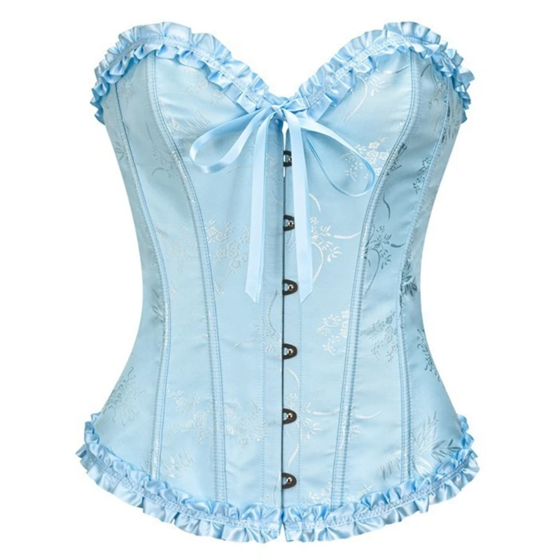 Laces Embellished Waist Shaper Elegant Stylish Corset Breathable Waist Cincher for Gym and Yoga