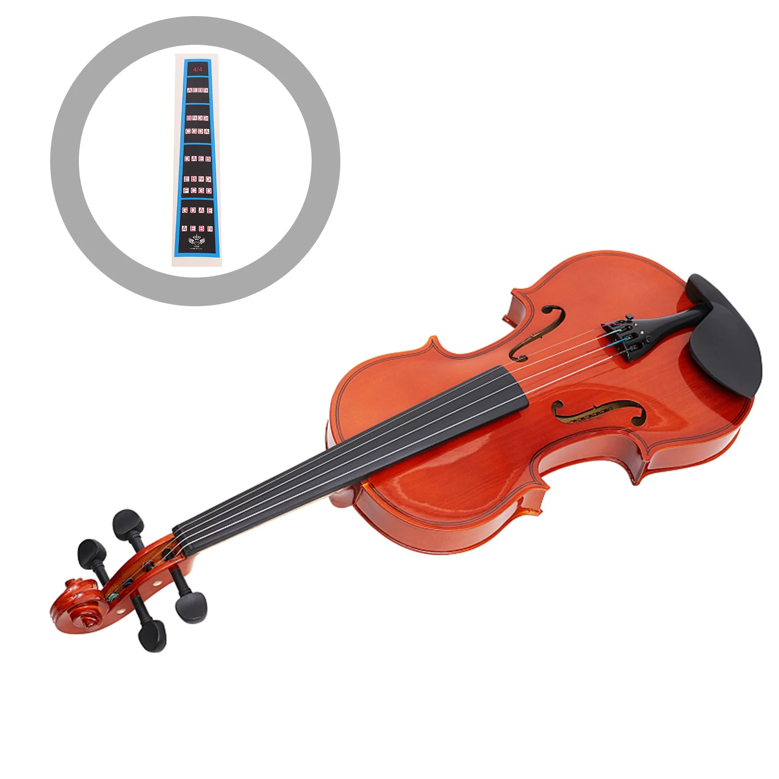 

Violin Fretboard Sticker 4/4 Size Durable Easy Remove Finger Guide For Beginners Label Chart Intonation Stickers