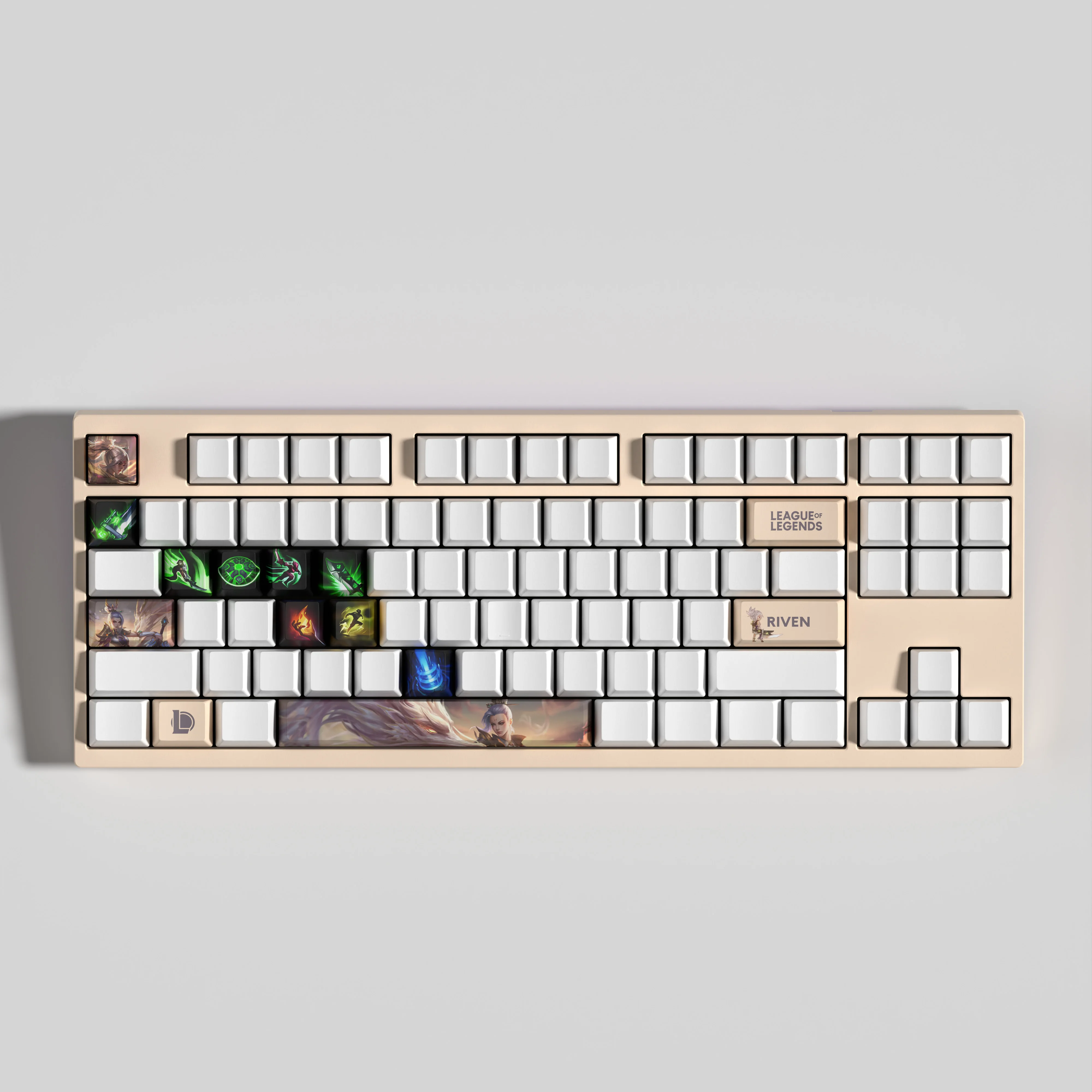 RIVEN KEYCAPS New design League of Legends keycaps14KEYCAPS  OEM Profile Keycaps for mechanical keyboard