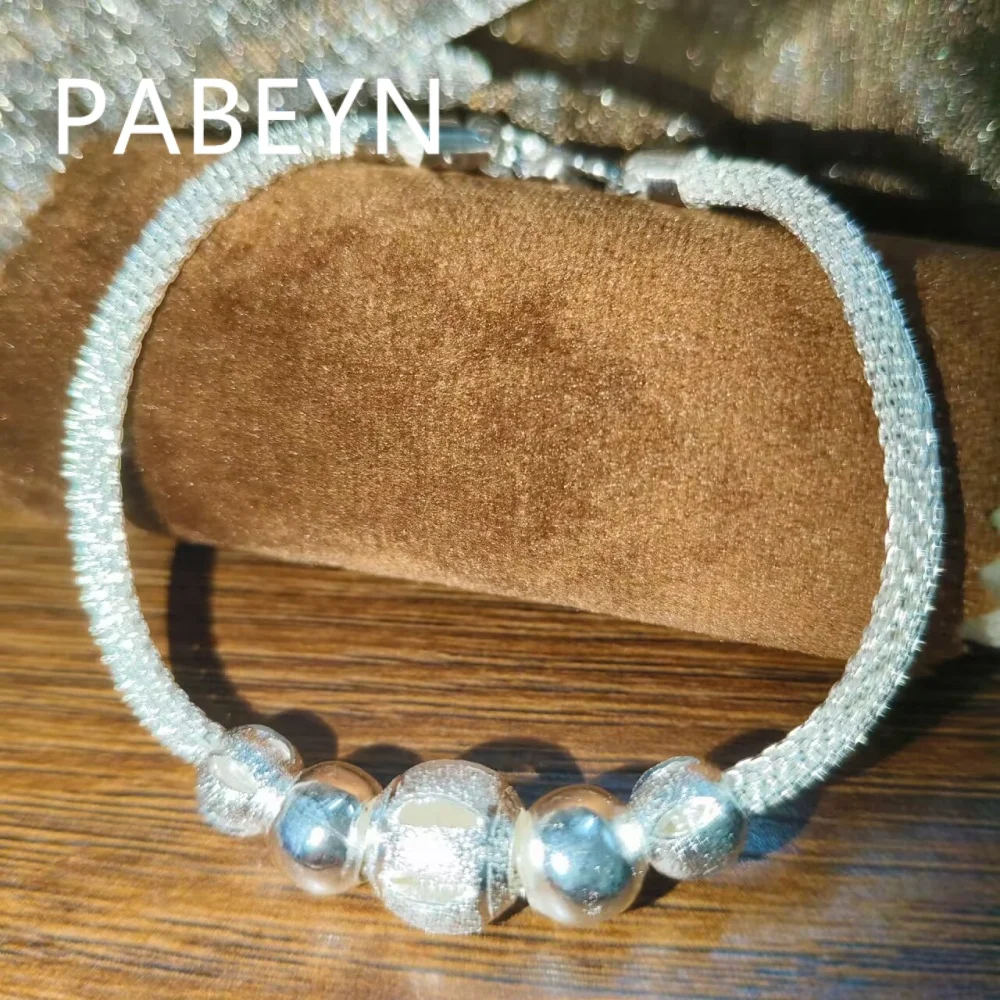 925 Sterling Silver Beaded Bracelet. Glamorous, Elegant Jewelry Piece.Sophisticated, timeless accessory for her.