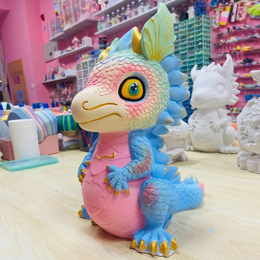 Desktop Dragon Baby Decorative Ornaments Child Piggy Bank for Kids Vinyl Dragon-shaped