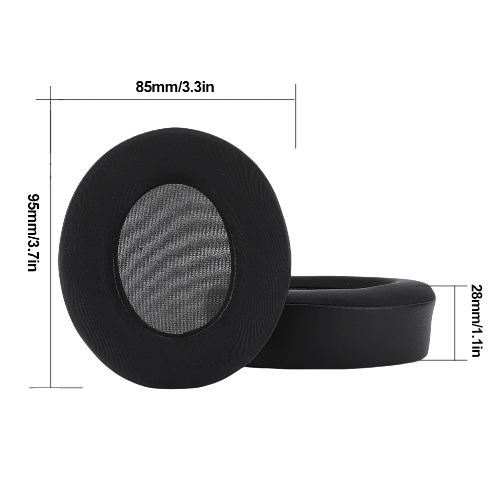 Cooling Gel Replacement Ear Pads Cushions Memory Foam Ice Silk + Protein Leather for Anker Soundcore Life 2 Q20 Q20+ Q20I Q20BT
