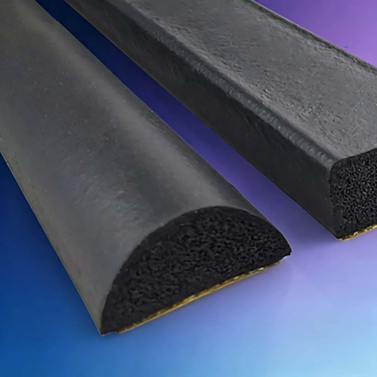 EPDM Foam Rubber Strip, Self-adhesive Sponge Seal Strip, Flat/Semicircle/D-Type Rubber Gasket for Distribution Cabinet