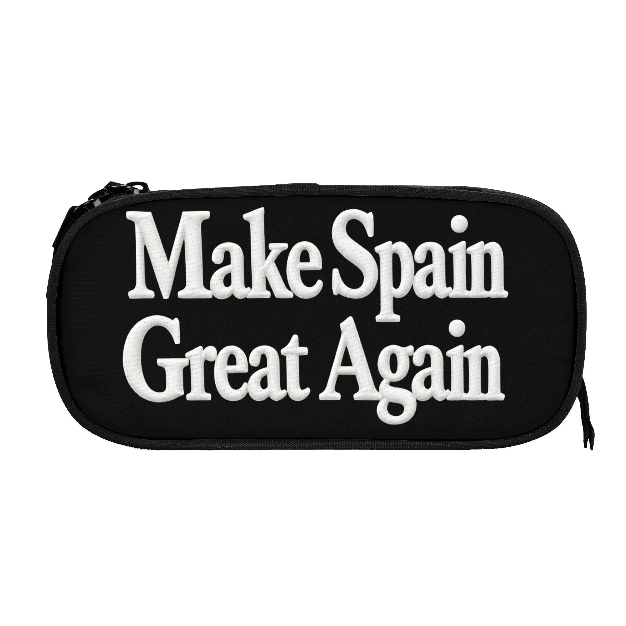 Make Spain Great Again Pencil Cases Fashion   Pen Bag Student Large Storage Students School Zipper Pencilcases