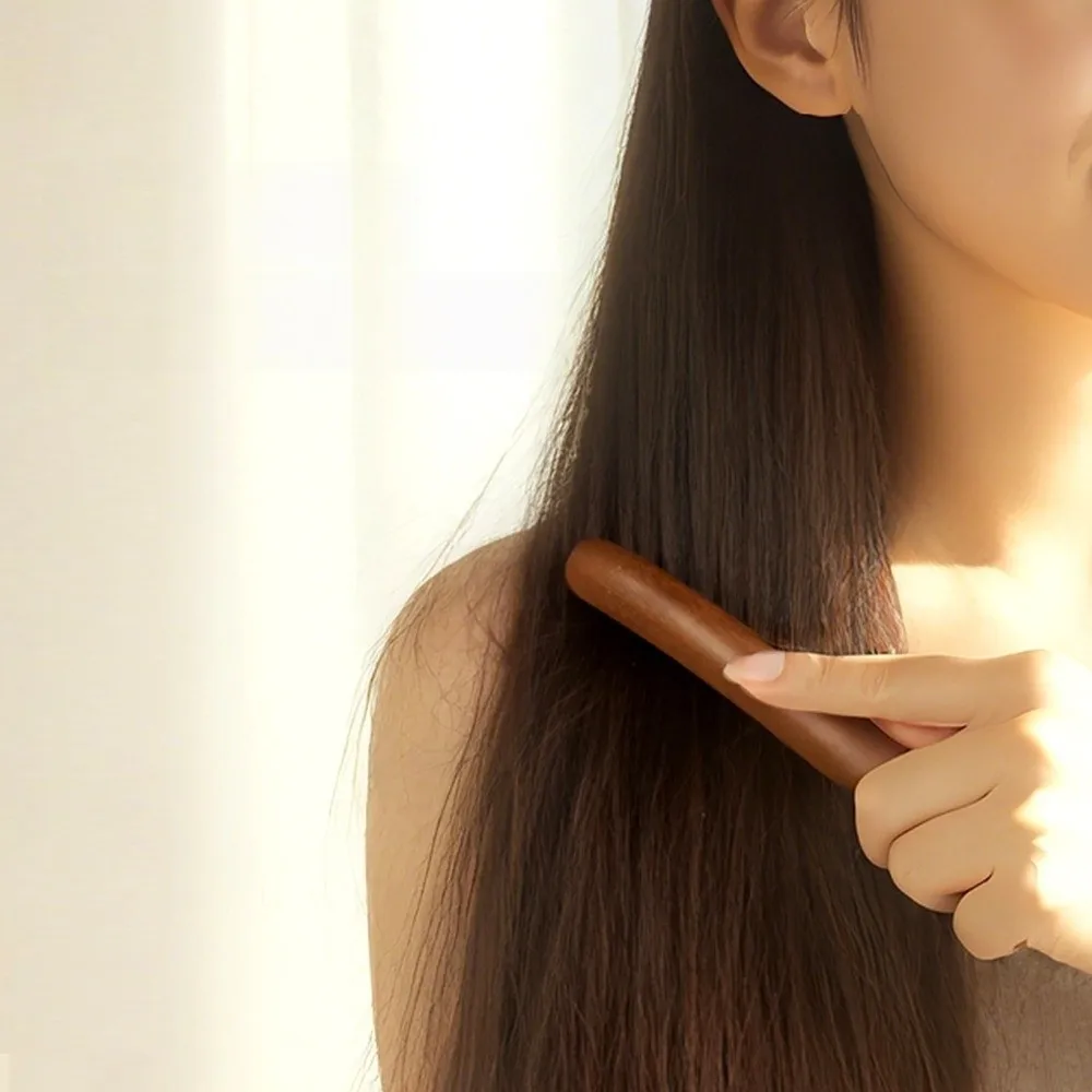 Reduce Puffiness Sandalwood Massager Comb Natural Material Skin Scraping Brass Meridian Comb Long Hair Traditional