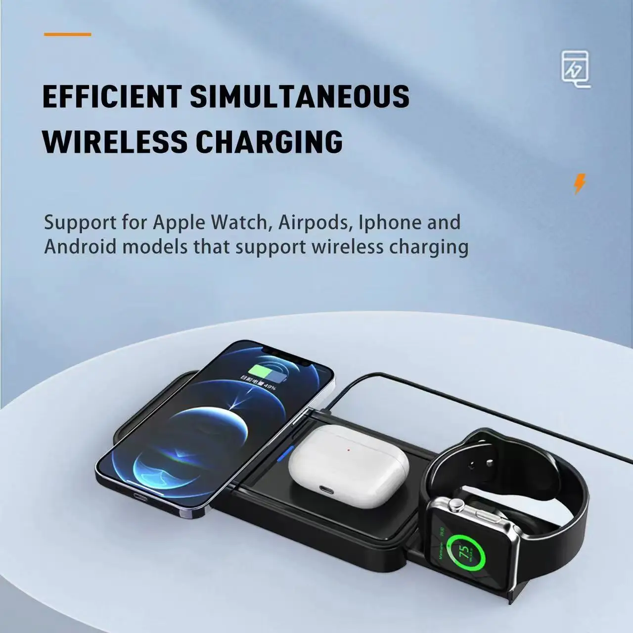 

New 4-in-1 Wireless Charger Magnetic Function Charger Phone Apple Watch Airpods Dedicated Charger Home Office Type-C USB-A Port
