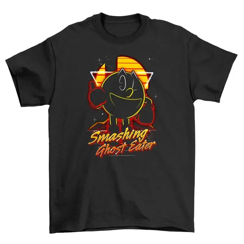 Camiseta para hombre Ghostly Appetite Suppressed Smashing Ghost Eater, divertida y genial