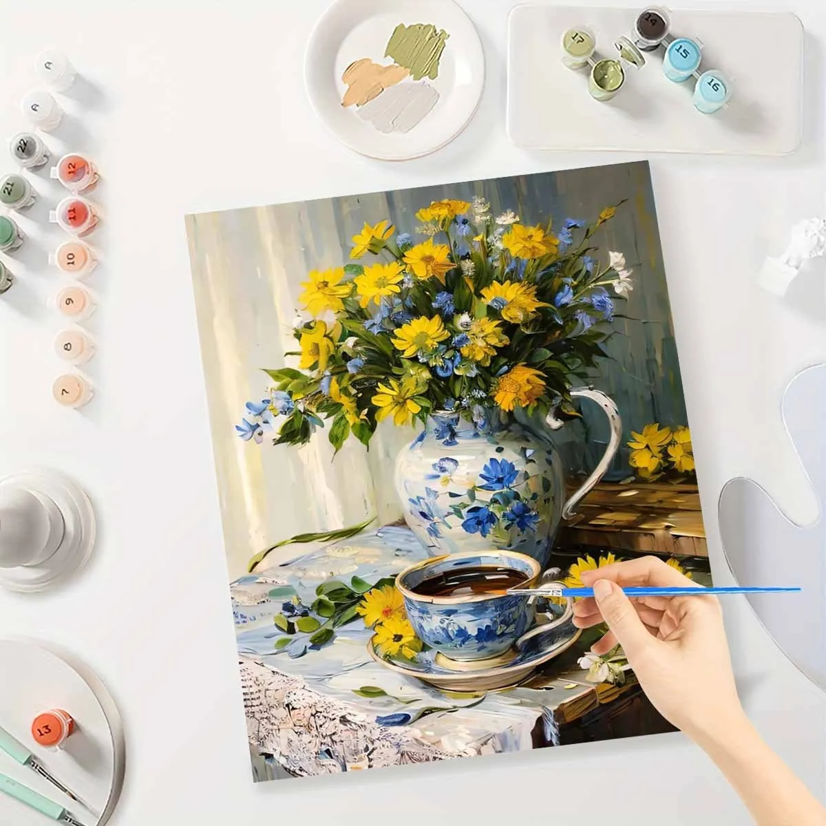 Professional Art Use, 1-Set Paint by Numbers for Adults & Beginners Suitable for Home Wall Decor - Complete DIY Oil Painting Kit