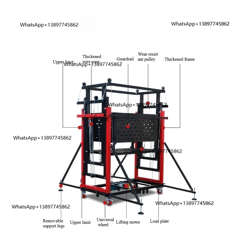

Peiqi Несущая способность 400-1000 кг Электрические леса Мобильная автоматическая платформа с дистанционным управлением Подъемник для внутреннего и наружного декора