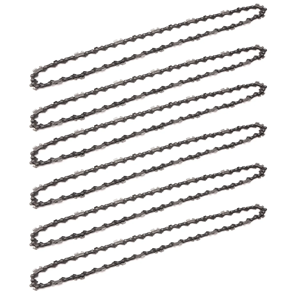 

L33A_6PCS 14 Inch Metal Chainsaw Chain 3/8In LP Saw Chain 52 Drive Link Electric Saw Accessory Replacement Chainsaw Saw Chain