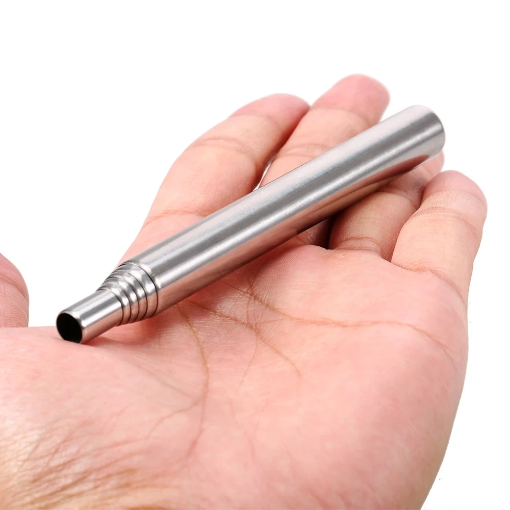 BBQ Outdoor Cooking Blow Fire Tube Portable Camping Fire Pipe Survival Tools Portable Fire Starter Tube Retractable Camping