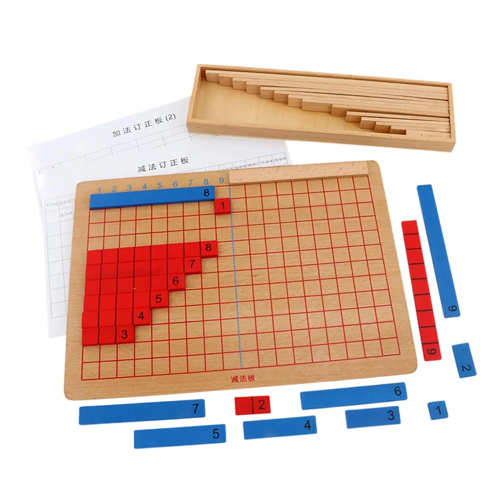 Planche d'addition et de soustraction, jouets sensoriels, outils pédagogiques, matériel de jouets mathématiques