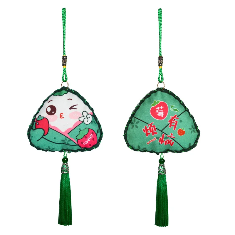 Bolsita de Festival de barco de dragón Zongzi para jardín de infantes, bolso de Material hecho a mano, juguete de regalo para niños, colgante de bolsita de ajenjo