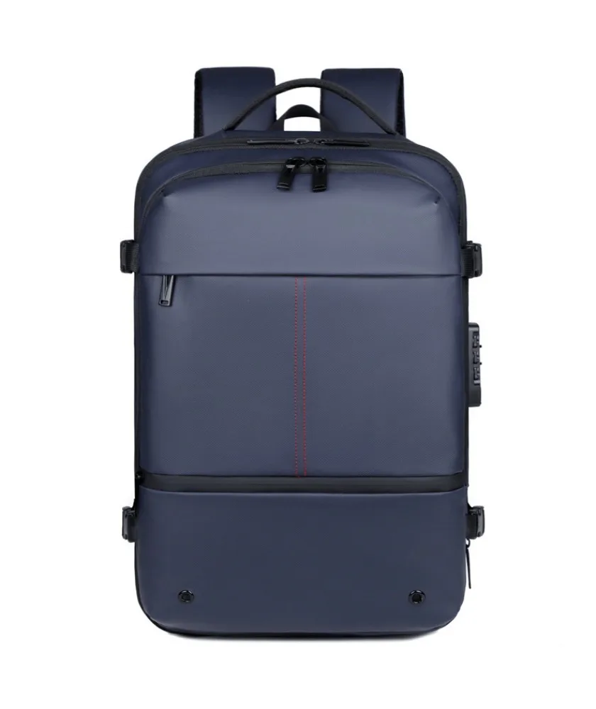 

New expansion vacuum business backpack multi-function airbag computer backpack large capacity wet and dry separation travel bag