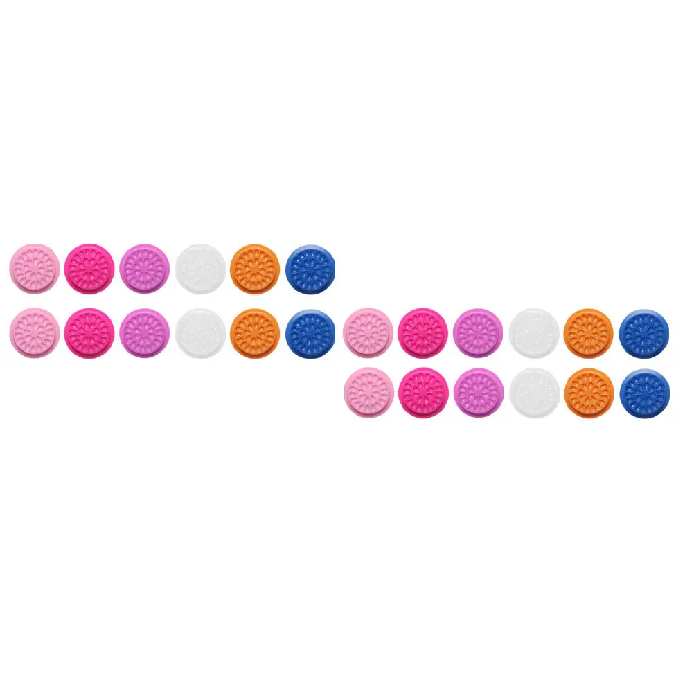 60pcs Flower Glue Disk Eyelash Holder Adhesive Pallet Lash Extension Tool Glue Tray For False Eyelashes Makeup Supply