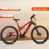 HEDA TX19 Full Suspension Hydraulic Disc Brake Road Mountain 29 Inch Double suspension 27-speed gears Aldult Electric Bicycle