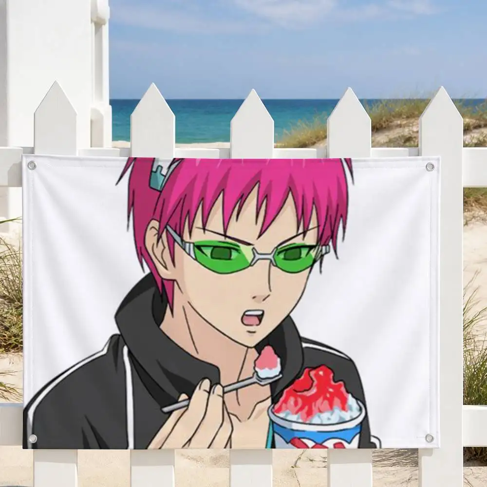 The Disastrous Life of Saiki K Decorative Art Flag Banner for Picnic Camping Party and Home Decor