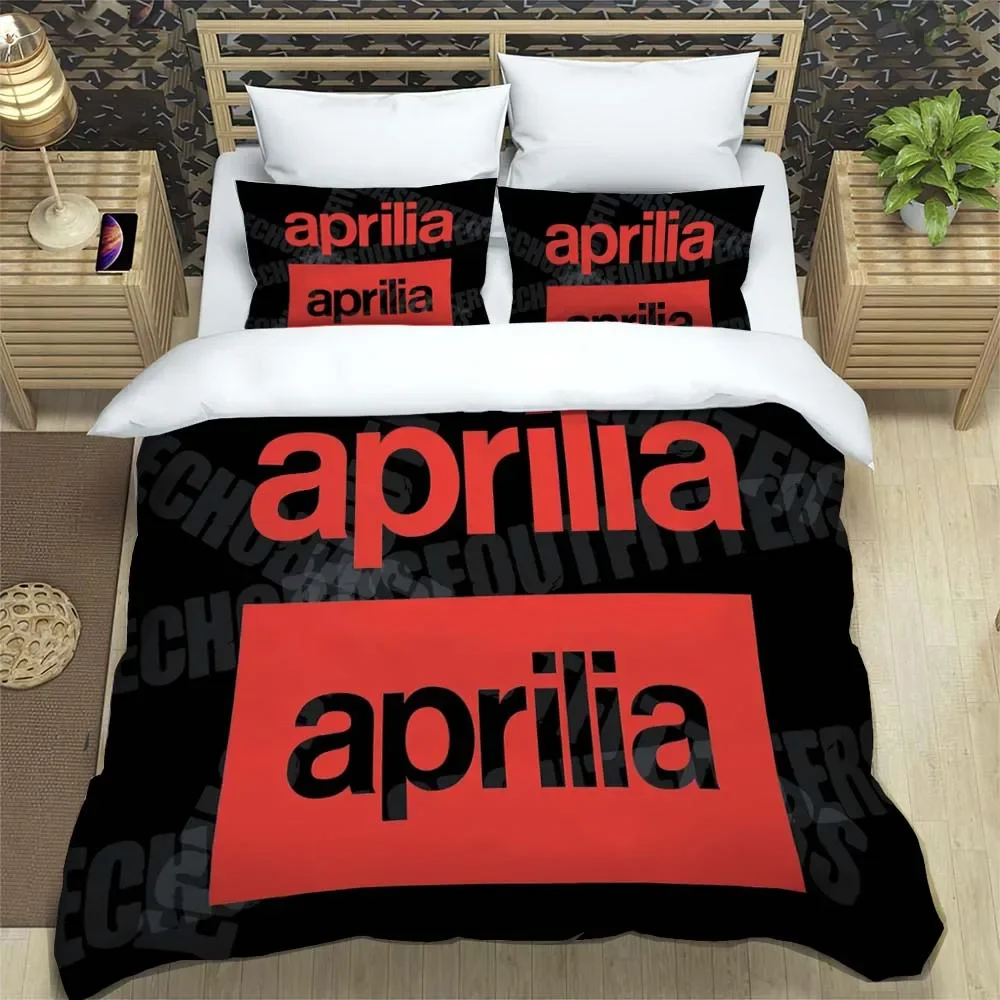 

Motorcycle Fleet A-Aprilia Bedding Set Single Twin Full Queen King Size Bed Set Adult Kid Bedroom Duvet cover Set Home Textiles