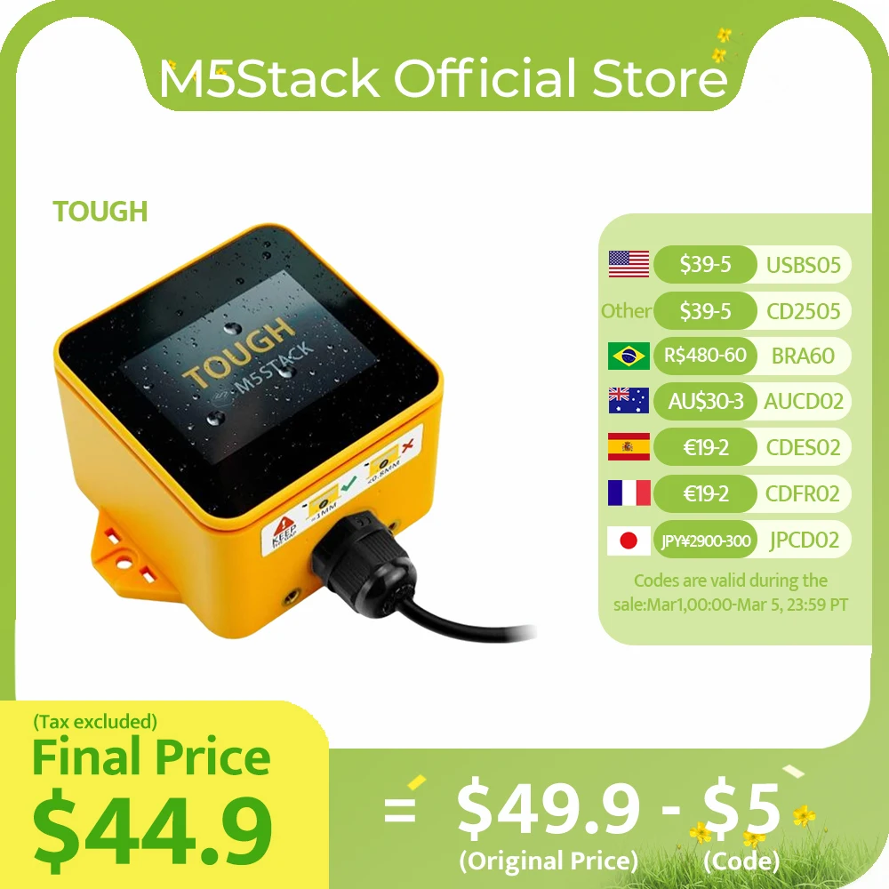 M5スタックの公式m5スタックtutesp32 iot開発ボードキット