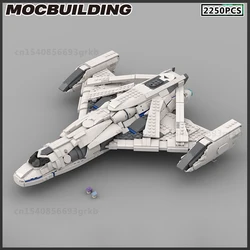 MOC Building Block Space Ship Starfighter Battleship Shuttle Model DIY Bricks  Assembling Toys Christmas Present Birthday Gift