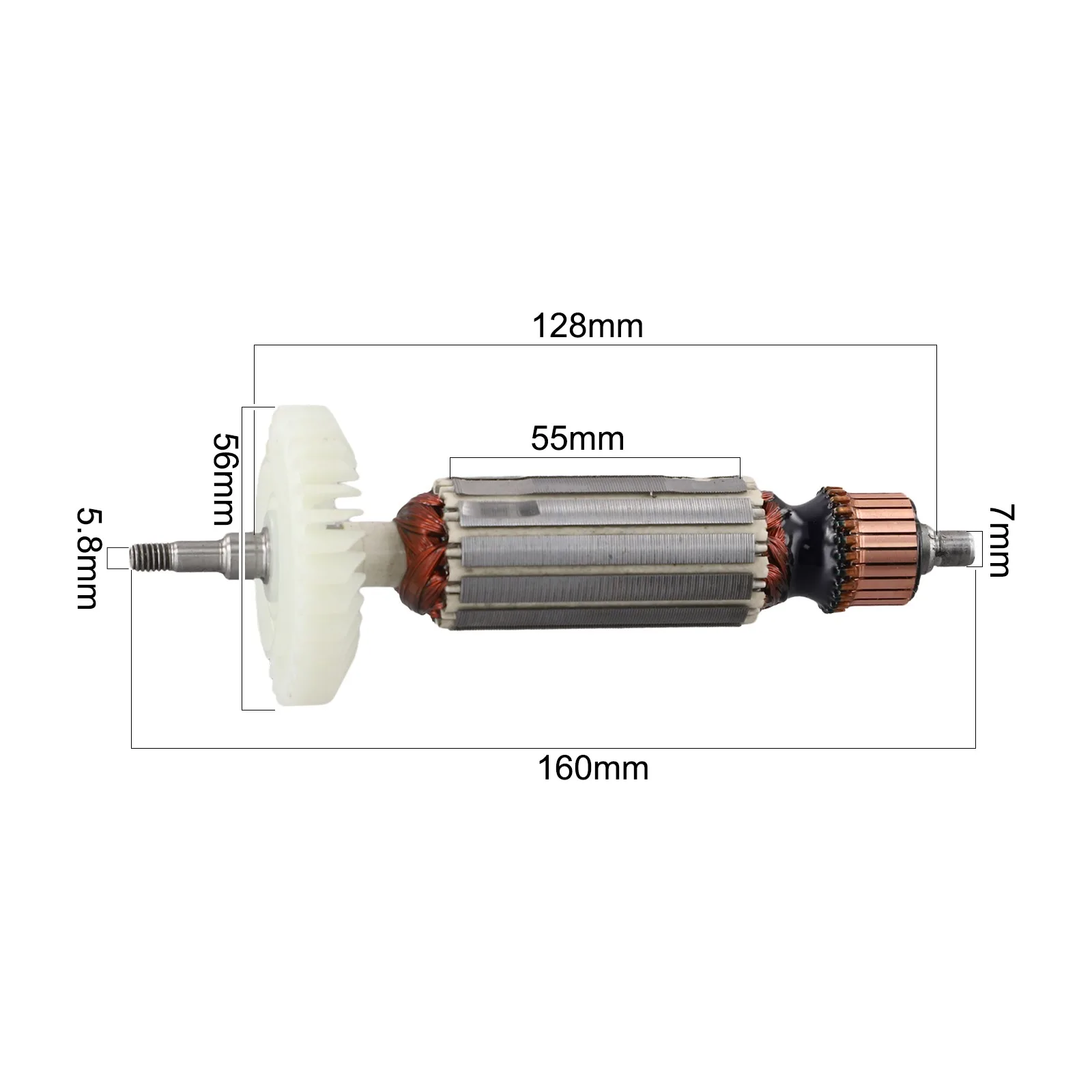 

Professional Tool Repair As Picture Armature Rotor Replacement Part For Woodworking Machine Electric Trimmer Brand New Unused