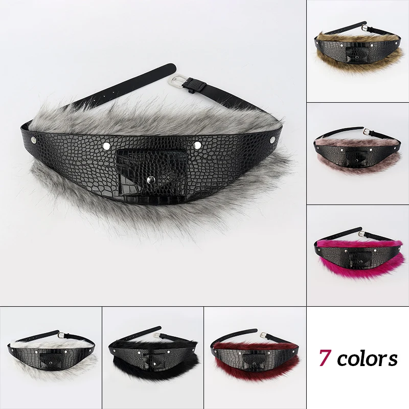 

Furred Plush Luxurious Waistband Belt Waist Cincher For Women Fashionable Outfits Lady Waist Cincher