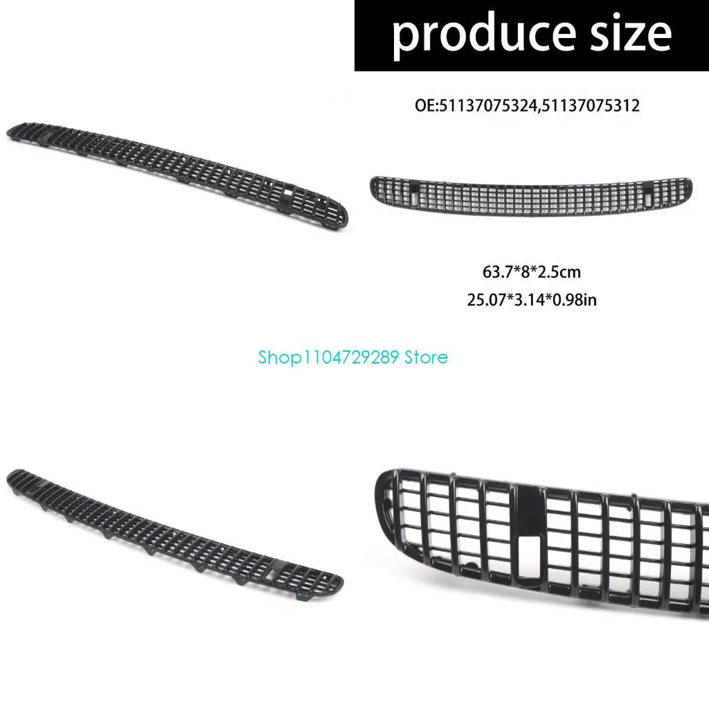 

D8KE Easy Installation Vent Grille 51137075324 51137075312 Replacement Front Upper Hood Vent Grill for E46 2002-2005