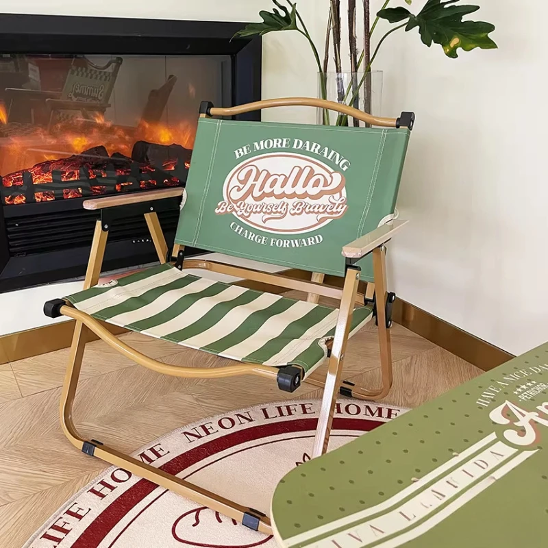 

Folding Outdoor Camping Chair Backrest Armchair Relaxing Camping Chair Fishing Lightweight Silla Al Aire Libre Camping Furniture